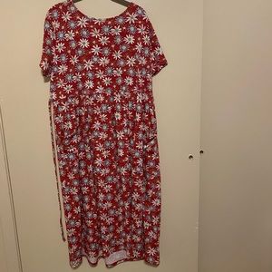 Vintage Bobbie Brooks red floral dress